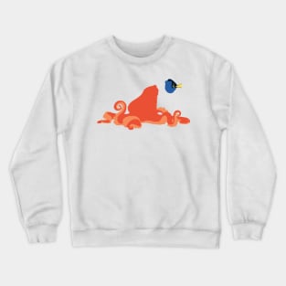 A Fish And Her Friend Crewneck Sweatshirt